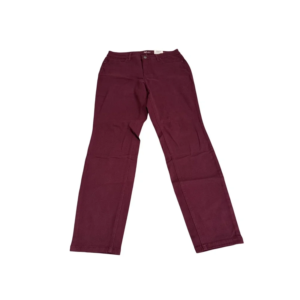 410. Style & Co Women's Skinny Curvy Skinny Jeans Purple Jeans Size 12